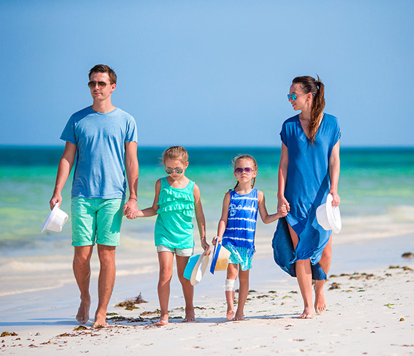 Young family on vacation Young family on vacation